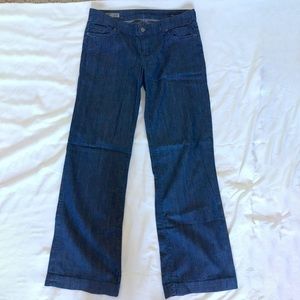 Citizens of Humanity #186 Birkin Wide Leg, Low Rise Stretch Jeans - Made in USA